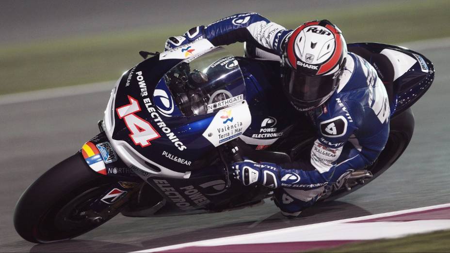 Randy de Puniet (Power Eletronics Aspar) foi o 15º | <a href="https://quatrorodas.abril.com.br/moto/noticias/motogp-lorenzo-lidera-treino-livre-catar-737806.shtml" rel="migration">Leia mais</a>