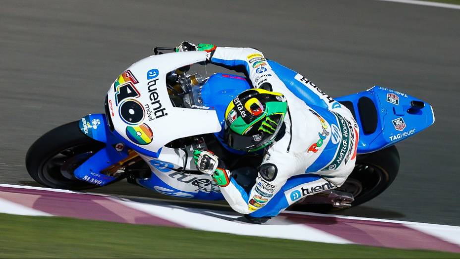 Pol Espargaro (Tuenti HP 40) ficou com a pole na Moto2 | <a href="https://quatrorodas.abril.com.br/moto/noticias/motogp-lorenzo-garante-pole-catar-738025.shtml" rel="migration">Leia mais</a>