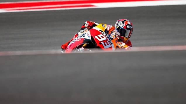 Marc Márquez não deu chances a ninguém no primeiro dia de treinos para o GP das Américas | <a href="%20https://quatrorodas.abril.com.br/moto/noticias/motogp-marquez-domina-treinos-eua-739126.shtml" rel="migration">Leia mais</a>