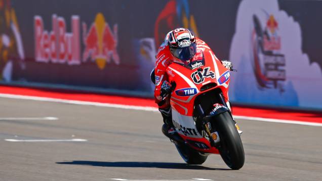 Andrea Dovizioso (Ducati Team) ficou com o sexto tempo | <a href="https://quatrorodas.abril.com.br/moto/noticias/marquez-faz-1a-pole-carreira-austin-739216.shtml" rel="migration">Leia mais</a>