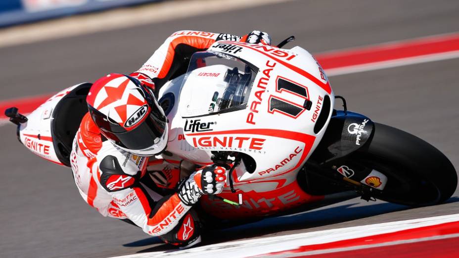 O norte-americano Ben Spies (Ignite Pramac Racing) largará em 12º lugar | <a href="https://quatrorodas.abril.com.br/moto/noticias/marquez-faz-1a-pole-carreira-austin-739216.shtml" rel="migration">Leia mais</a>