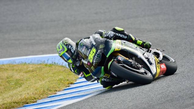 Cal Crutchlow obteve a terceira posição | <a href="https://quatrorodas.abril.com.br/moto/noticias/motogp-lorenzo-lidera-treinos-jerez-740399.shtml" rel="migration">Leia mais</a>