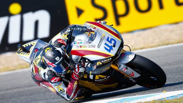 O segundo melhor foi Scott Redding | <a href="https://quatrorodas.abril.com.br/moto/noticias/motogp-lorenzo-lidera-treinos-jerez-740399.shtml" rel="migration">Leia mais</a>