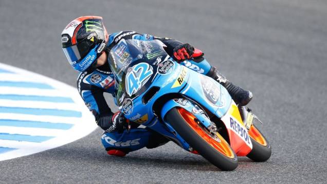 Alex Rins veio na sequência | <a href="https://quatrorodas.abril.com.br/moto/noticias/motogp-lorenzo-lidera-treinos-jerez-740399.shtml" rel="migration">Leia mais</a>