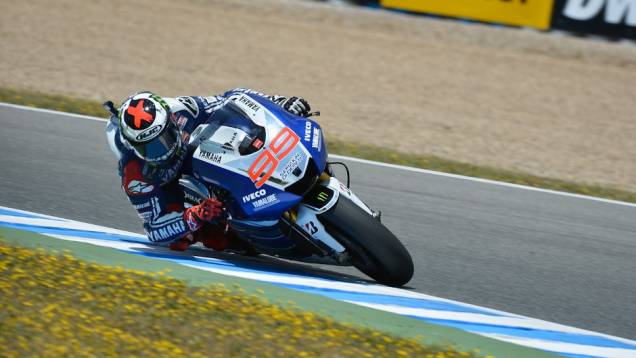 Jorge Lorenzo ficou com a terceira colocação | <a href="https://quatrorodas.abril.com.br/moto/noticias/motogp-dani-pedrosa-vence-espanha-740546.shtml" rel="migration">Leia mais</a>