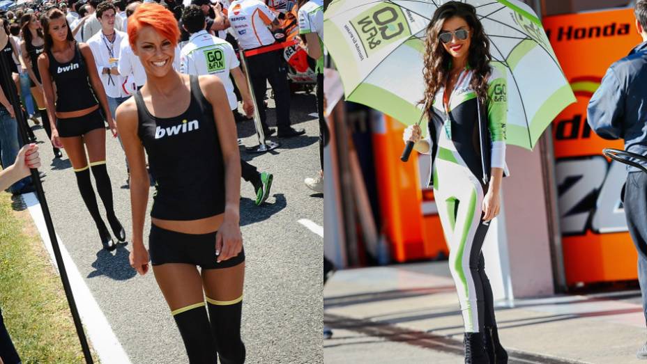 Veja as belas garotas que marcaram presença no GP da Espanha e saiba como foi a corrida! | <a href="%20https://quatrorodas.abril.com.br/moto/galerias/competicoes/motogp-jerez-corrida-740566.shtml" rel="migration">Leia mais</a>