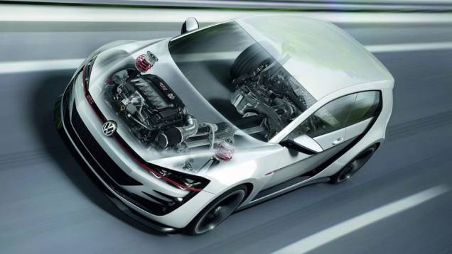 O carro acelera de 0 a 100 km/h em 3,9 segundos e alcança a velocidade máxima de 299 km/h | <a href="https://quatrorodas.abril.com.br/noticias/fabricantes/vw-prepara-golf-design-vision-gti-concept-740746.shtml" rel="migration">Leia mais</a> O carro acelera de 0 a 100 km/h em 3,9 segundos e alcança a velocidade máxima de 299 km/h | <a href="https://quatrorodas.abril.com.br/noticias/fabricantes/vw-prepara-golf-design-vision-gti-concept-740746.shtml" rel="migration">Leia mais</a>