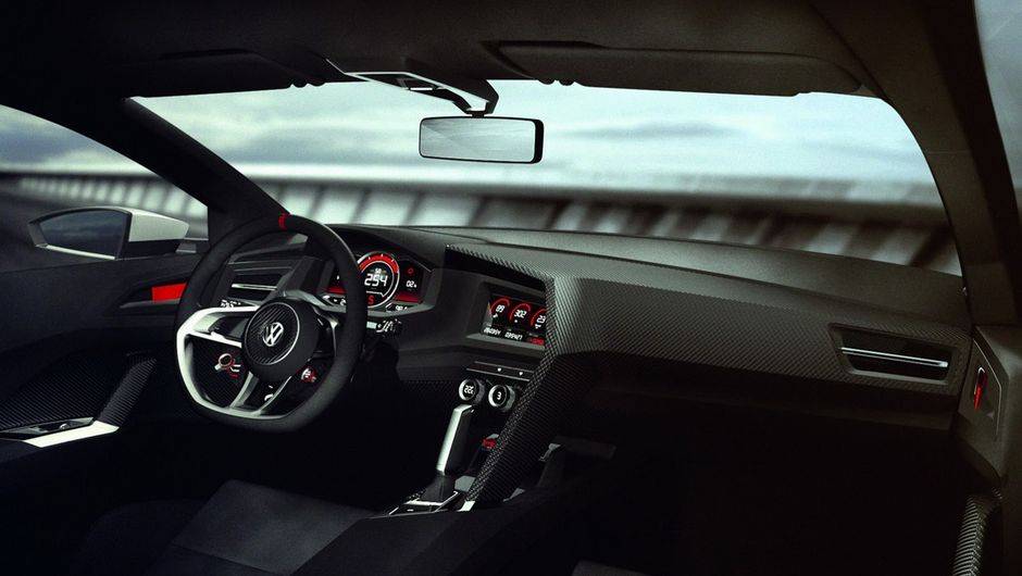 Outra altera&ccedil;&atilde;o em rela&ccedil;&atilde;o ao Golf GTI habitual &eacute; a presen&ccedil;a do sistema de tra&ccedil;&atilde;o integral, e n&atilde;o tra&ccedil;&atilde;o dianteira | <a href="%20https://quatrorodas.abril.com.br/noticias/fabricantes/vw-prepara-golf-design-vision-gti-concept-740746.shtml" rel="migration">Leia mais</a>