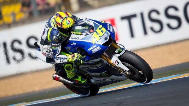 A Yamaha veio na sequência, com Valentino Rossi em terceiro... | <a href="https://quatrorodas.abril.com.br/moto/noticias/motogp-pedrosa-lidera-treinos-le-mans-741656.shtml" rel="migration">Leia mais</a>