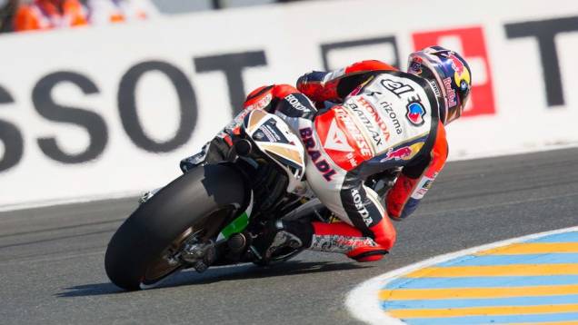 Stefan Bradl obteve o quinto lugar | <a href="https://quatrorodas.abril.com.br/moto/noticias/motogp-pedrosa-lidera-treinos-le-mans-741656.shtml" rel="migration">Leia mais</a>