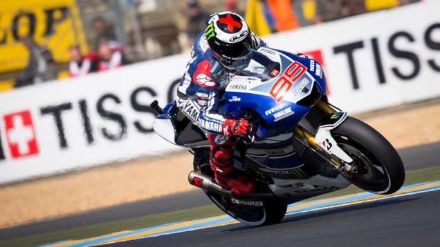 Jorge Lorenzo (Yamaha Factory Racing) ficou em segundo | <a href="https://quatrorodas.abril.com.br/moto/noticias/motogp-marquez-conquista-pole-le-mans-741738.shtml" rel="migration">Leia mais</a>