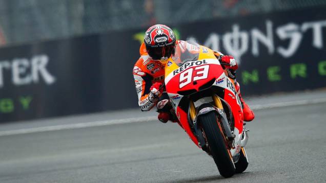 Marc Márquez (Repsol Honda Team) completou o pódio | <a href="https://quatrorodas.abril.com.br/moto/noticias/motogp-pedrosa-vence-corrida-le-mans-741797.shtml" rel="migration">Leia mais</a>