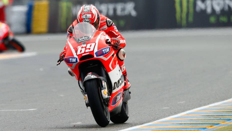 Nicky Hayden (Ducati Team) foi o quinto | <a href="https://quatrorodas.abril.com.br/moto/noticias/motogp-pedrosa-vence-corrida-le-mans-741797.shtml" rel="migration">Leia mais</a>