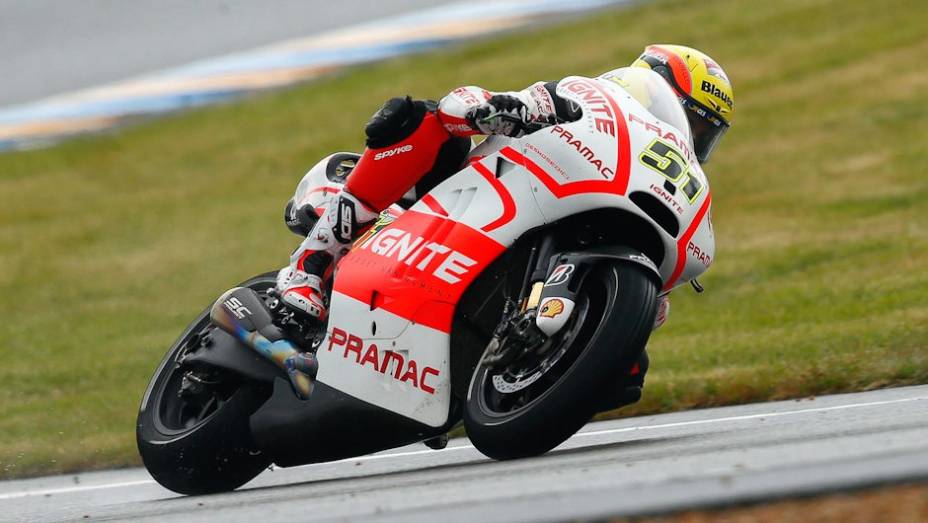 Michele Pirro (Ignite Pramac Racing) ficou em oitavo | <a href="https://quatrorodas.abril.com.br/moto/noticias/motogp-pedrosa-vence-corrida-le-mans-741797.shtml" rel="migration">Leia mais</a>