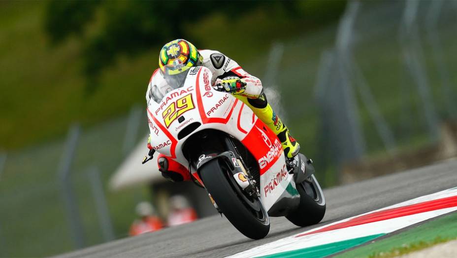 Andrea Iannone (Pramac Racing) foi o sexto mais rápido | <a href="https://quatrorodas.abril.com.br/moto/noticias/motogp-yamaha-domina-treino-mugello-742926.shtml" rel="migration">Leia mais</a>