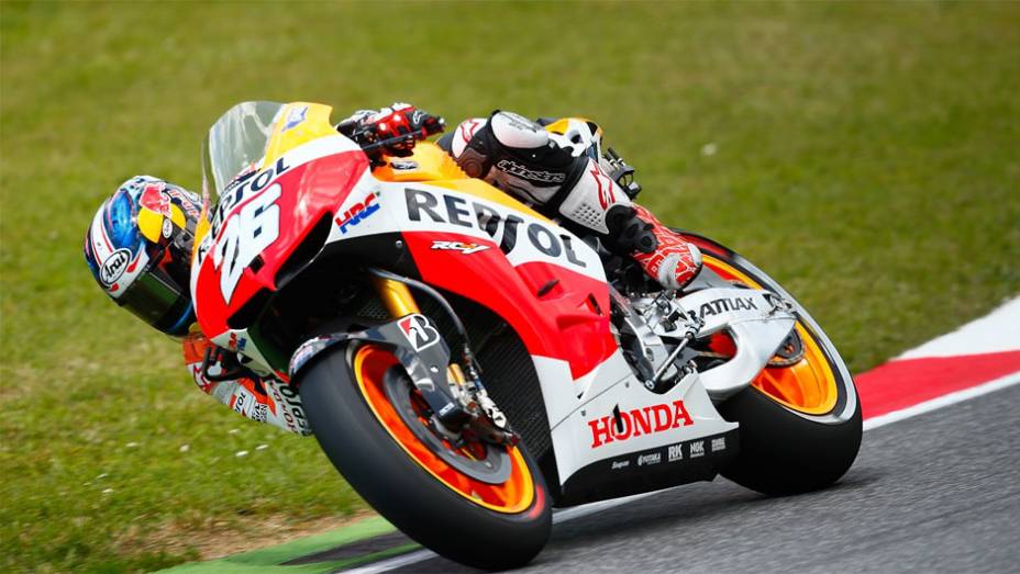 Dani Pedrosa chegou em segundo lugar | <a href="https://quatrorodas.abril.com.br/moto/noticias/motogp-lorenzo-vence-prova-mugello-742903.shtml" rel="migration">Leia mais</a>