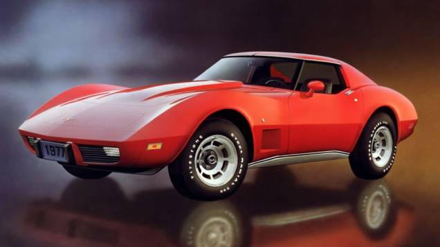 Chevrolet Corvette 1977 | <a href="https://quatrorodas.abril.com.br/noticias/classicos/gm-celebra-60-anos-corvette-745457.shtml" rel="migration">Leia mais</a>