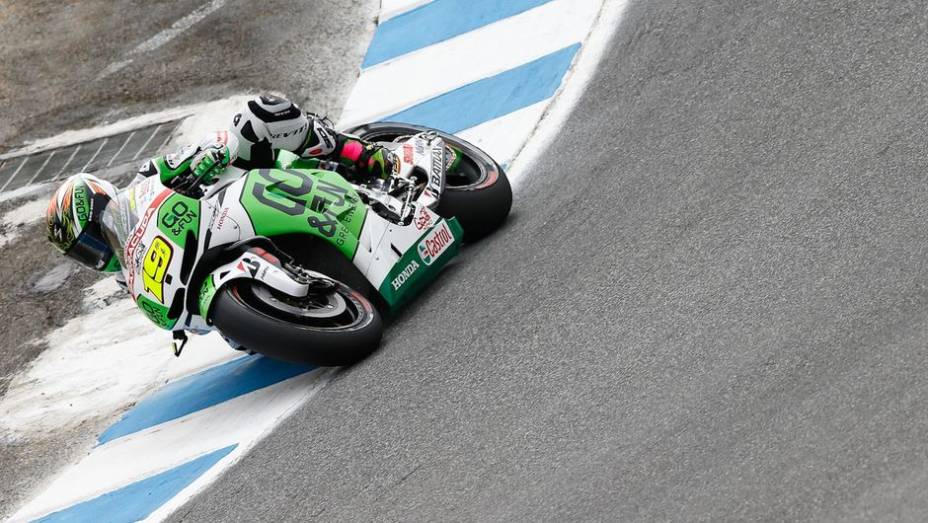 Álvaro Bautista (GO&FUN Honda Gresini) completou em oitavo | <a href="https://quatrorodas.abril.com.br/moto/noticias/motogp-marquez-lidera-laguna-seca-747560.shtml" rel="migration">Leia mais</a>