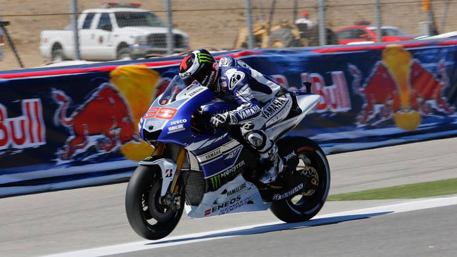 Se recuperando de lesão, Jorge Lorenzo (Yamaha Factory Racing) ficou em sexto neste sábado | <a href="%20https://quatrorodas.abril.com.br/moto/noticias/motogp-bradl-surpreende-pole-eua-747594.shtml" rel="migration">Leia mais</a>