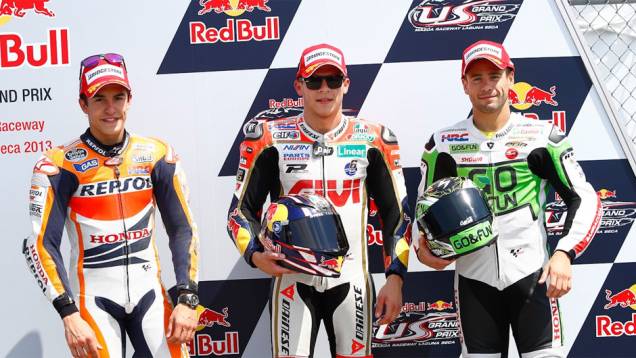 Os três primeiros do grid no GP dos EUA | <a href="https://quatrorodas.abril.com.br/moto/noticias/motogp-bradl-surpreende-pole-eua-747594.shtml" rel="migration">Leia mais</a> Os três primeiros do grid no GP dos EUA | <a href="https://quatrorodas.abril.com.br/moto/noticias/motogp-bradl-surpreende-pole-eua-747594.shtml" rel="migration">Leia mais</a>
