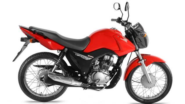 Honda CG 125 Fan | <a href="https://quatrorodas.abril.com.br/moto/noticias/honda-lanca-cg-2014-totalmente-renovada-748587.shtml" rel="migration">Leia mais</a>