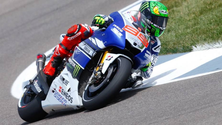 Jorge Lorenzo foi o segundo mais rápido | <a href="https://quatrorodas.abril.com.br/moto/noticias/motogp-marquez-pole-indianapolis-750328.shtml" rel="migration">Leia mais</a>