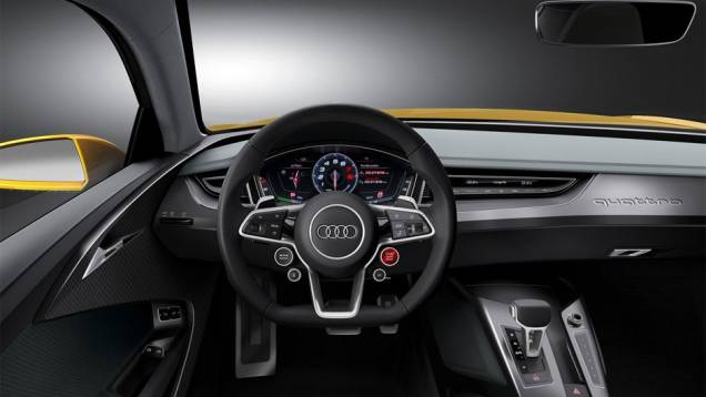 O interior é minimalista, com mostradores digitais, conta-giros centralizado, um cronômetro de voltas no lado direito e um mapa da lendária pista de Le Mans à esquerda | <a href="%20https://quatrorodas.abril.com.br/saloes/frankfurt/2013/audi-sport-quattro-75" rel="migration"></a> O interior é minimalista, com mostradores digitais, conta-giros centralizado, um cronômetro de voltas no lado direito e um mapa da lendária pista de Le Mans à esquerda | <a href="%20https://quatrorodas.abril.com.br/saloes/frankfurt/2013/audi-sport-quattro-75" rel="migration"></a>