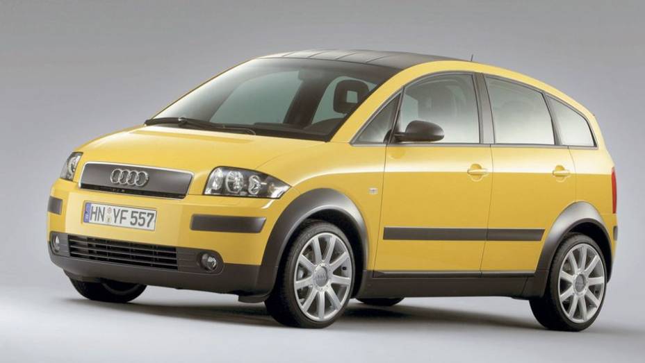 5º - Audi A2 - US$ 10.247 por unidade | <a href="https://quatrorodas.abril.com.br/noticias/mercado/estudo-vw-tem-prejuizo-us-6-27-milhoes-cada-bugatti-veyron-755638.shtml" rel="migration">Leia mais</a>