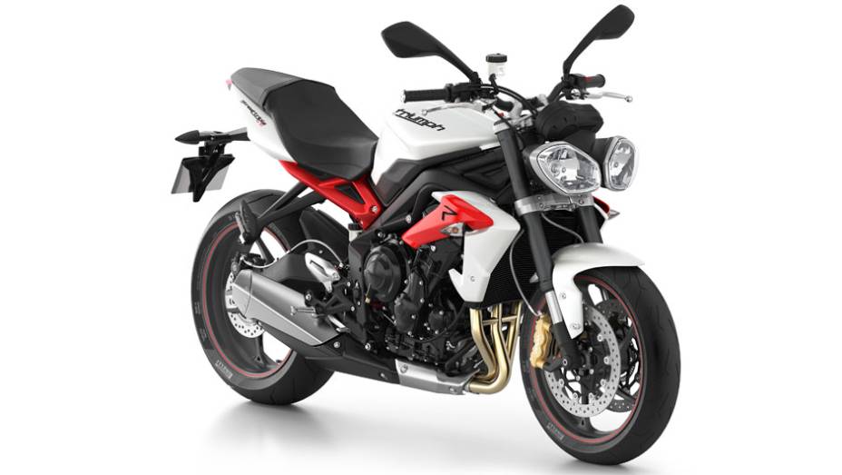 Triumph lança a nova Street Triple R no Salão Duas Rodas, versão apimentada da Street Triple, apresentada em maio | <a href="https://quatrorodas.abril.com.br/moto/noticias/triumph-revela-lancamentos-salao-duas-rodas-756393.shtml" rel="migration">Leia mais</a>