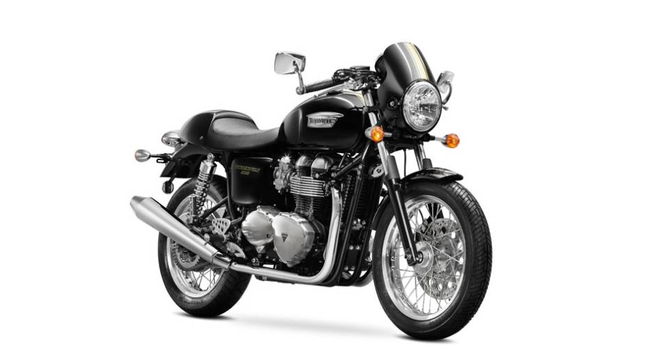 Triumph lança Thruxton 900 durante o Salão Duas Rodas 2013 | <a href="https://quatrorodas.abril.com.br/moto/noticias/triumph-revela-lancamentos-salao-duas-rodas-756393.shtml" rel="migration">Leia mais</a>