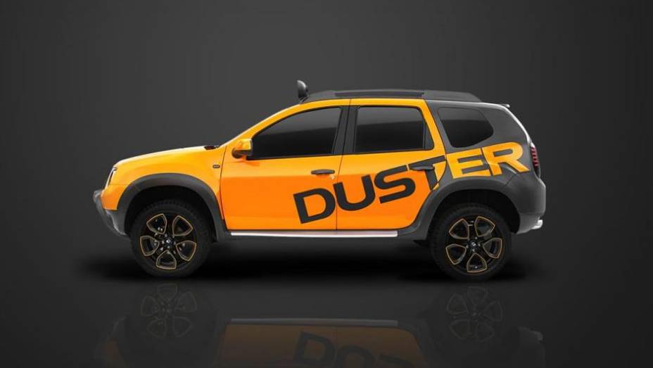...e decalques com o nome "Duster" nas laterais | <a href="https://quatrorodas.abril.com.br/noticias/fabricantes/renault-revela-duster-detour-concept-757226.shtml" rel="migration">Leia mais</a>