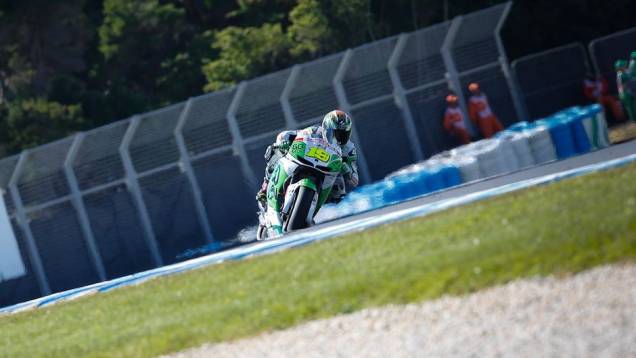 Quem surpreendeu foi Álvaro Bautista (GO&FUN Honda Gresini), que abrirá a segunda fila | <a href="https://quatrorodas.abril.com.br/moto/noticias/motogp-lorenzo-pole-australia-757585.shtml" rel="migration">Leia mais</a>