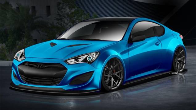 Hyundai Genesis Coupe JP Edition | <a href="https://quatrorodas.abril.com.br/noticias/fabricantes/hyundai-mostrara-genesis-coupe-atlantic-blue-sema-show-757098.shtml" rel="migration">Leia mais</a>