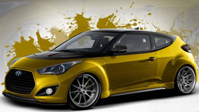 Fox Marketing Hyundai Veloster Turbo | <a href="https://quatrorodas.abril.com.br/noticias/fabricantes/hyundai-mostra-veloster-370-cv-sema-757846.shtml" rel="migration">Leia mais</a>