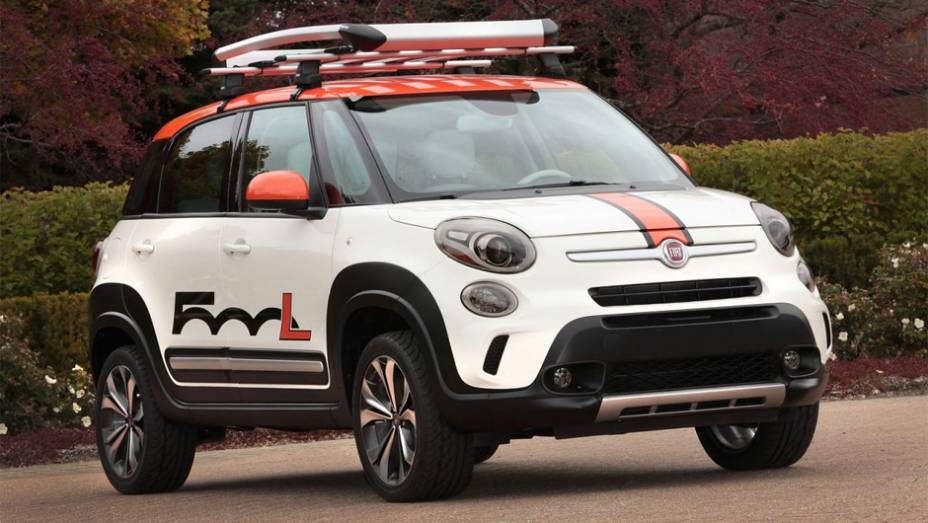 Fiat 500L Adventurer | <a href="https://quatrorodas.abril.com.br/noticias/fabricantes/chrysler-revela-cinco-modelos-sema-show-758764.shtml" rel="migration">Leia mais</a> | <a href="https://quatrorodas.abril.com.br/galerias/especiais/sema-show-2013-parte-2-759077.shtml" rel="migration">Vej</a>