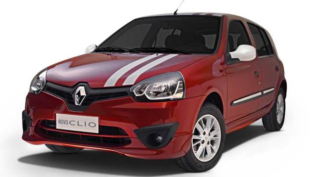 Adesivos e outros acessórios deixam o Clio com estilo mais esportivo | <a href="https://quatrorodas.abril.com.br/carros/lancamentos/renault-clio-2013-717925.shtml" rel="migration">Leia mais</a>