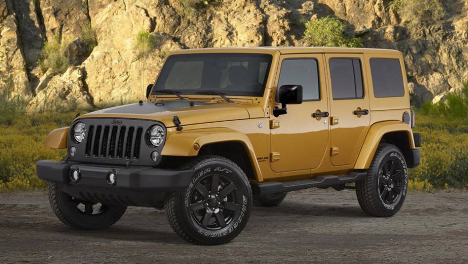 Por fim, o Wrangler Altitude chega baseado na versão Sahara, recebendo grade frontal em preto fosco... | <a href="https://quatrorodas.abril.com.br/noticias/fabricantes/jeep-lanca-edicao-especial-altitude-771178.shtml" rel="migration">Leia mais</a>