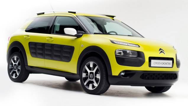 A versão de produção do C4 Cactus foi revelada pela Citroën | <a href="https://quatrorodas.abril.com.br/noticias/saloes/genebra-2014/citroen-apresenta-c4-cactus-772491.shtml" rel="migration">Leia mais</a>