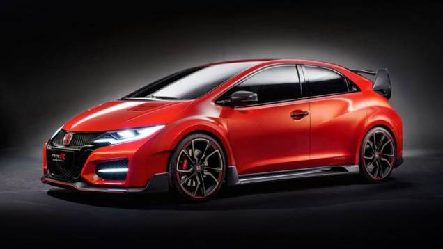 A Honda aproveita a proximidade do primeiro dia de coletivas de imprensa do Salão de Genebra para divulgar as primeiras imagens oficiais do novo Civic Type R concept | <a href="https://quatrorodas.abril.com.br/noticias/saloes/genebra-2014/honda-mostra-ima" rel="migration"></a>