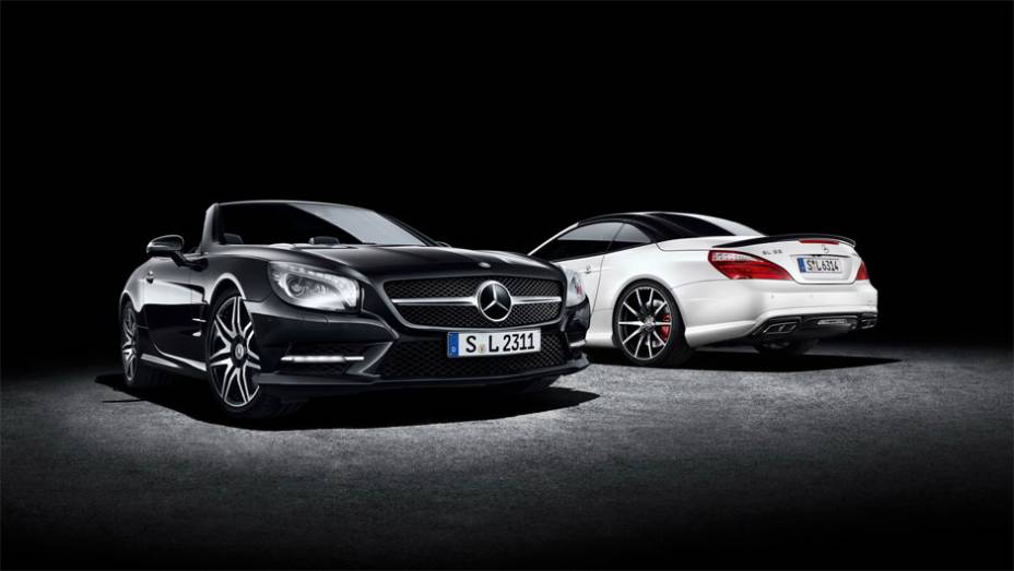 Já o SL 2LOOK tem como objetivo ser bastante chamativo | <a href="https://quatrorodas.abril.com.br/noticias/saloes/genebra-2014/mercedes-benz-leva-edicoes-especiais-sl-slk-genebra-775349.shtml" rel="migration">Leia mais</a>