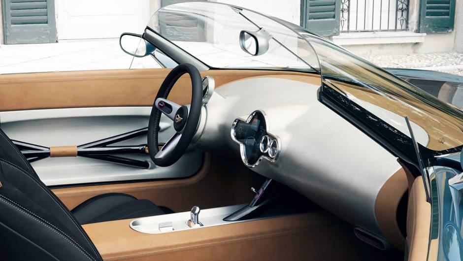 O objetivo &eacute; potencializar a performance do roadster | <a href="https://quatrorodas.abril.com.br/noticias/fabricantes/mini-superleggera-vision-concept-revelado-783801.shtml" rel="migration">Leia mais</a>