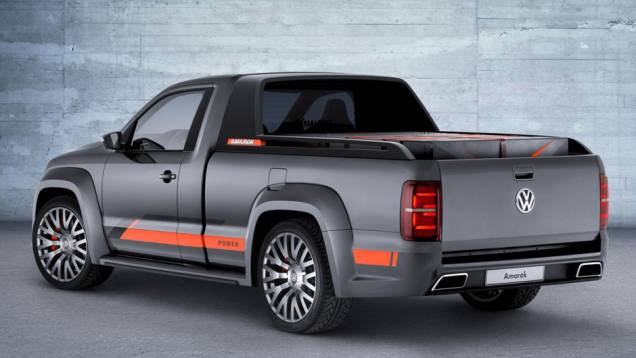 O modelo deverá ser apresentado ao público durante o Wörthersee | <a href="https://quatrorodas.abril.com.br/noticias/fabricantes/surgem-imagens-vw-amarok-power-concept-784231.shtml" rel="migration">Leia mais</a>