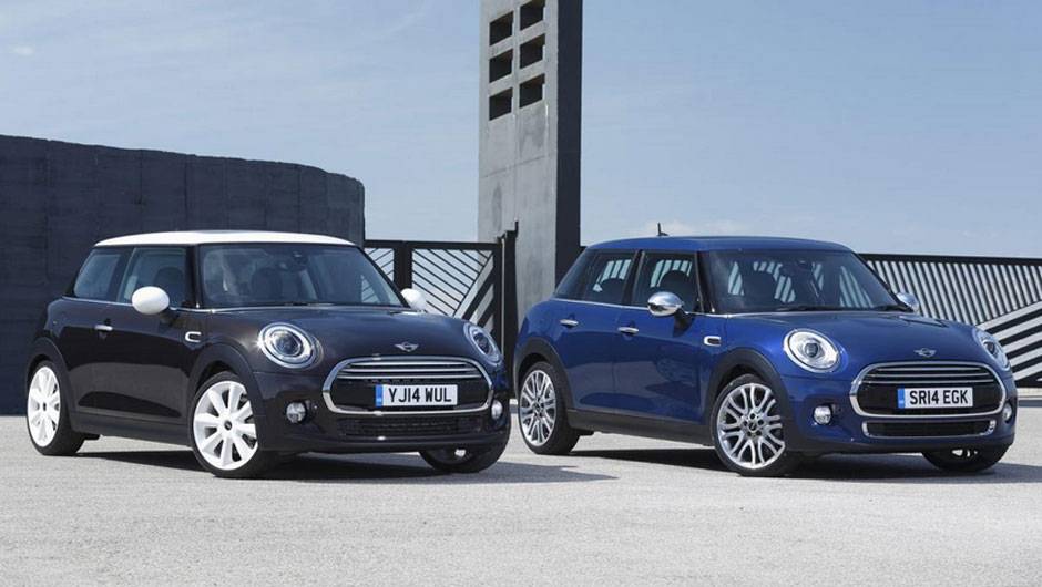 Embora seja consideravelmente maior por dentro, do lado de fora a diferen&ccedil;a n&atilde;o &eacute; grande | <a href="https://quatrorodas.abril.com.br/noticias/fabricantes/mini-revela-seu-primeiro-hatch-cinco-portas-785094.shtml" rel="migration">Leia mais</a>
