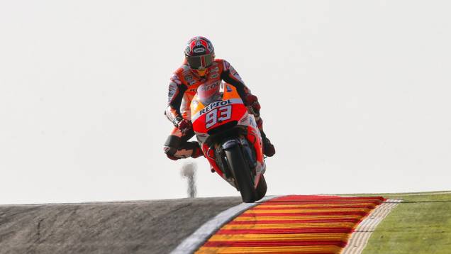 O segundo lugar ficou com Marc Márquez | <a href="https://quatrorodas.abril.com.br/moto/noticias/motogp-dovizioso-lidera-treinos-aragon-802709.shtml" rel="migration">Leia mais</a>