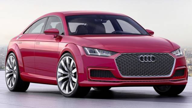 A Audi exibiu nesta quarta-feira (1º) o TT Sportback concept, uma das atrações do Salão de Paris | <a href="https://quatrorodas.abril.com.br/noticias/saloes/paris-2014/audi-apresenta-tt-sportback-concept-803458.shtml" rel="migration">Leia mais</a>