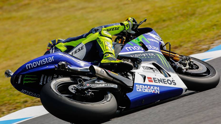 Valentino Rossi finalizou as sessões no quinto posto | <a href="https://quatrorodas.abril.com.br/moto/noticias/motogp-dovizioso-mais-rapido-motegi-805474.shtml" rel="migration">Leia mais</a>