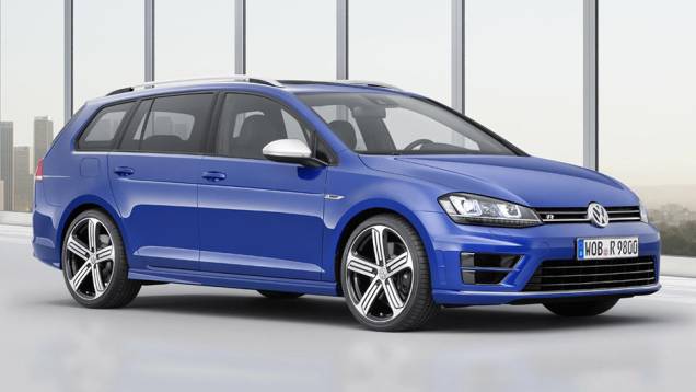 O Golf R Variant pode acelerar de 0 até 100 km/h em 5.1 segundos e atingir a velocidade máxima de 250 km/h limitada eletronicamente | <a href="https://quatrorodas.abril.com.br/noticias/saloes/losangeles-2014/volkswagen-lanca-golf-r-variant-salao-los-angeles" rel="migration"></a>