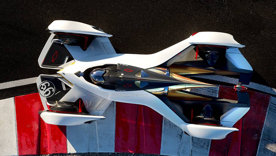 O Chaparral 2X VGT tem um sistema aeroespacial avan&ccedil;ado, que permite que o ve&iacute;culo chegue a quase 400 km/h de velocidade m&aacute;xima | <a href="https://quatrorodas.abril.com.br/noticias/saloes/losangeles-2014/chevrolet-materializa-chaparral-2x-vgt-817517.shtml" rel="migration">L</a>