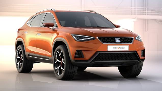 O Seat 20V20 é tratado como "SUV-cupê" de quatro portas | <a href="https://quatrorodas.abril.com.br/noticias/saloes/genebra-2015/seat-exibe-20v20-concept-842583.shtml" rel="migration">Leia mais</a>