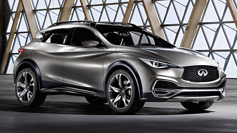 O QX30 concept tem formas que indicam sua viabilidade em ganhar uma vers&atilde;o de produ&ccedil;&atilde;o | <a href="https://quatrorodas.abril.com.br/noticias/saloes/genebra-2015/infiniti-mostra-qx30-concept-837863.shtml" rel="migration">Leia mais</a>